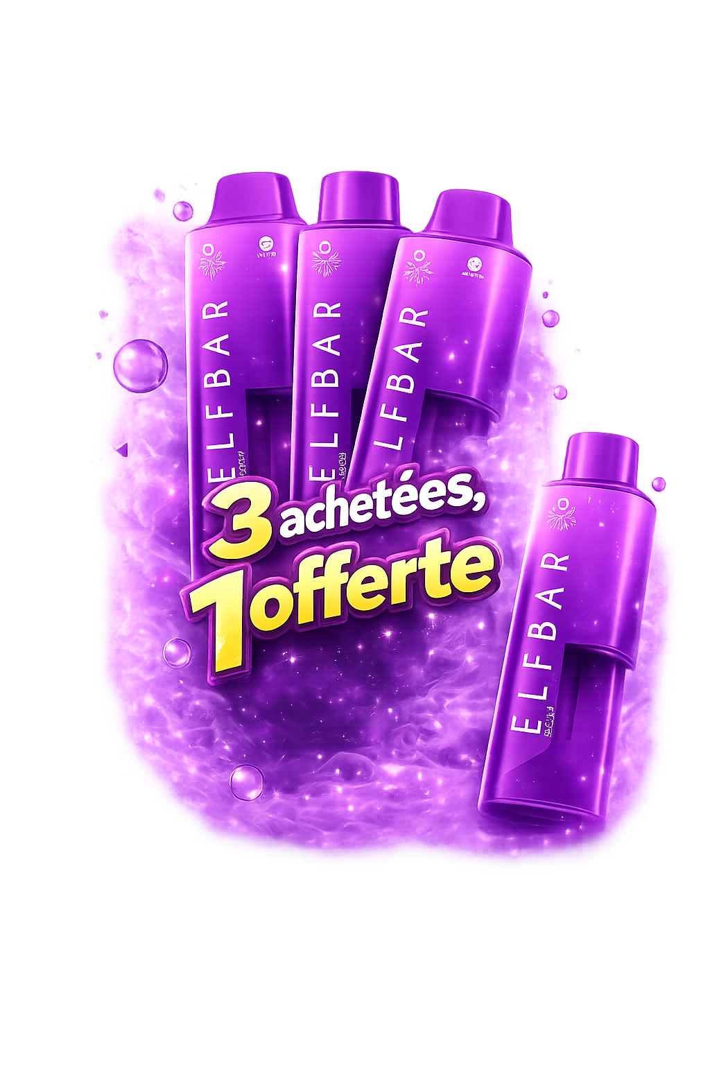 ELFBAR AF5000 - 3 achetées, 1 offerte.